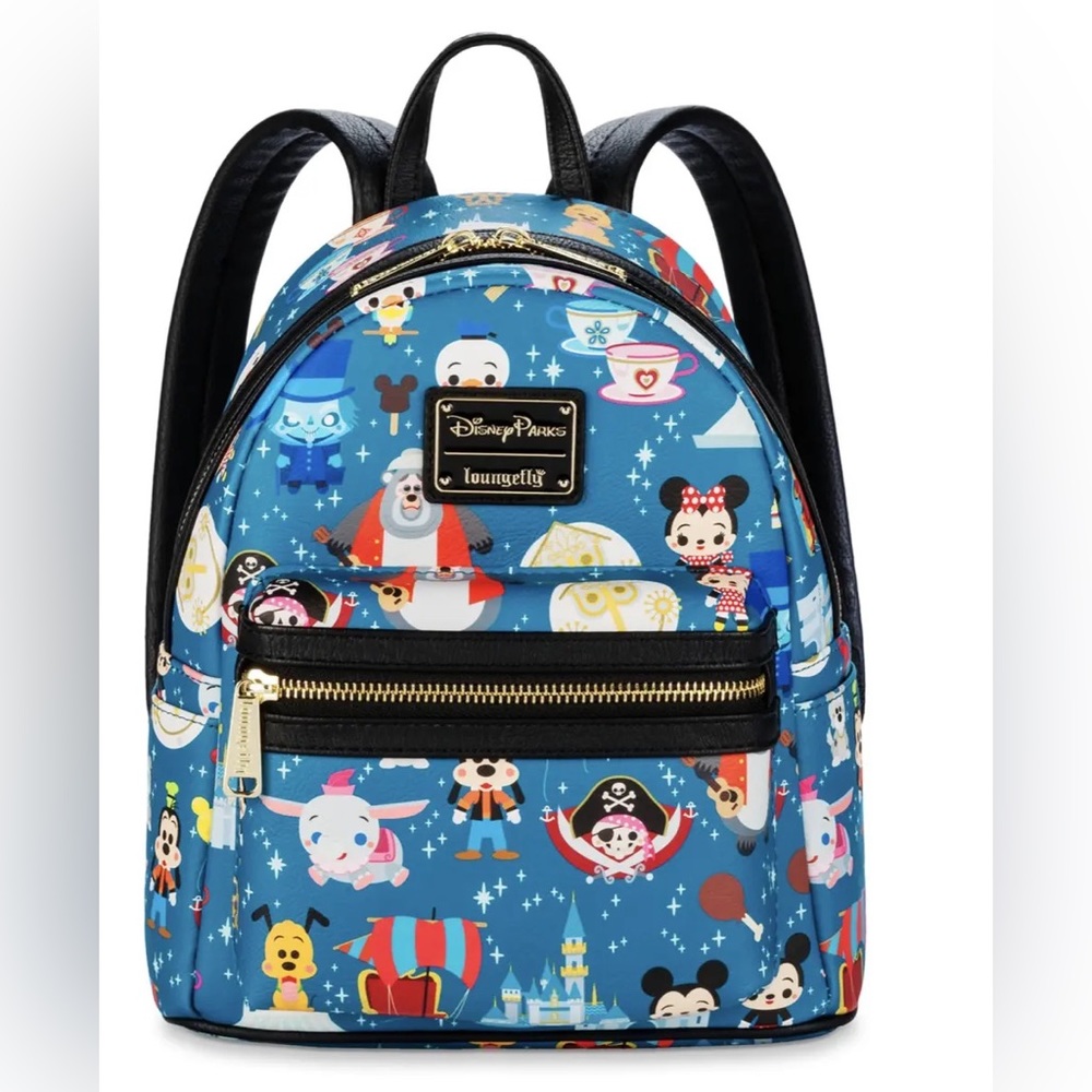 Disney Parks Chibi Characters Loungefly Mini EUC